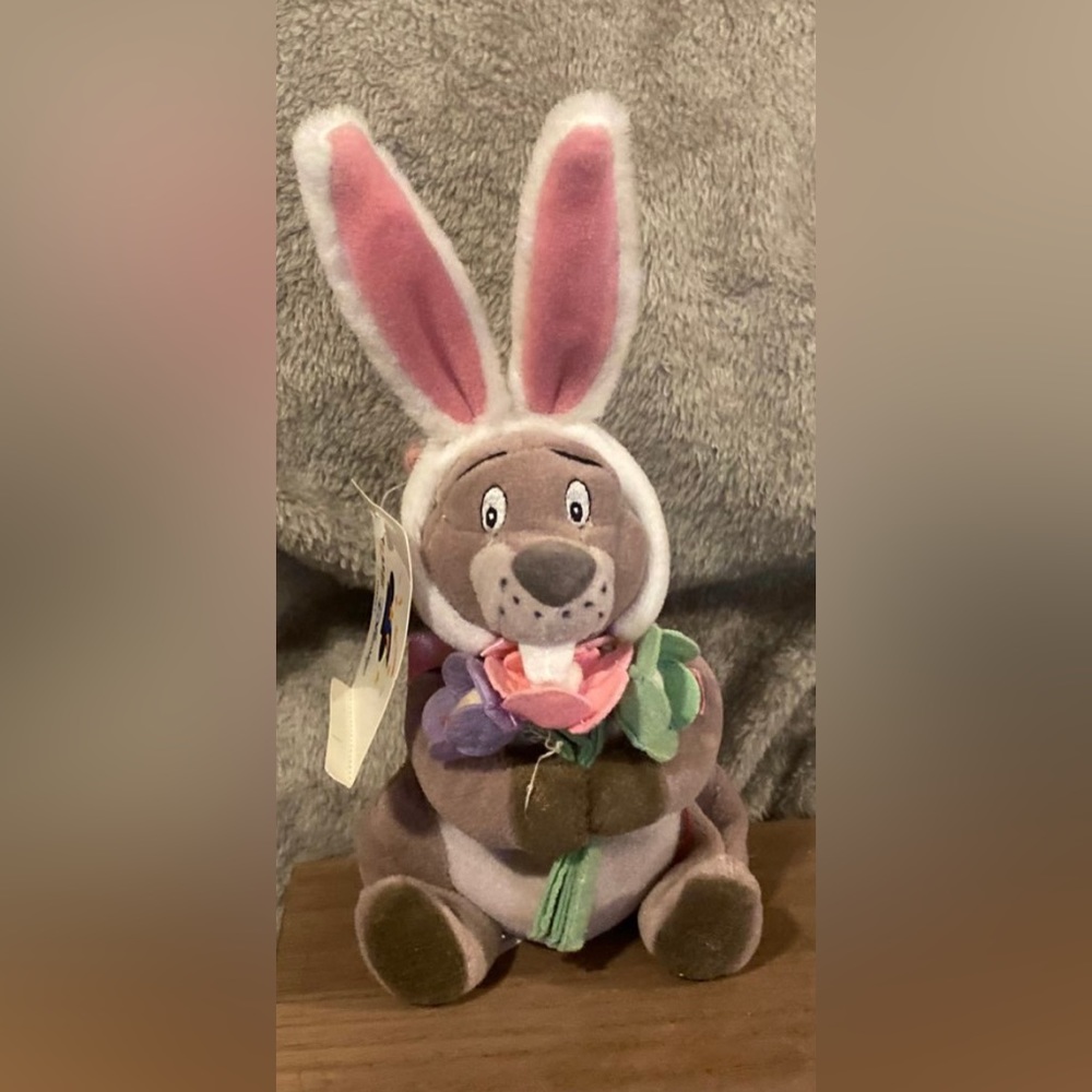 Easter Bunny GOPHER Mini Bean Bag Toy Disney Plush Toy 7" Stuffed Animal